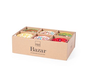 Bol Bazar en grès décoré 8 cm 2