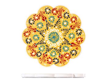 Pot de fleur Under Bazar en grès décoré 18 cm 5