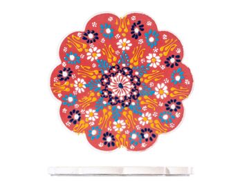Pot de fleur Under Bazar en grès décoré 18 cm 8