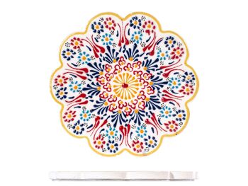Pot de fleur Under Bazar en grès décoré 18 cm 10