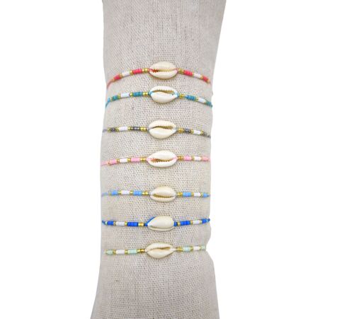 Lot de 35 Bracelets perle Coquillage