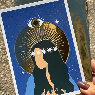 Virgo Sign Card