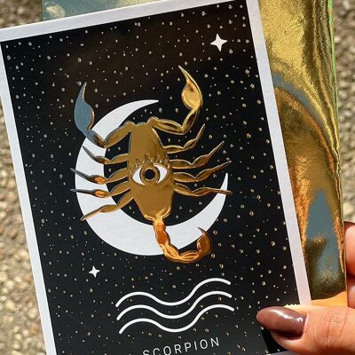 Scorpio Sign Card