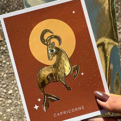 Capricorn Sign Card
