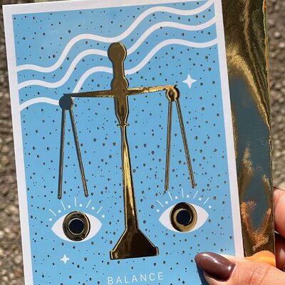 Libra Sign Card