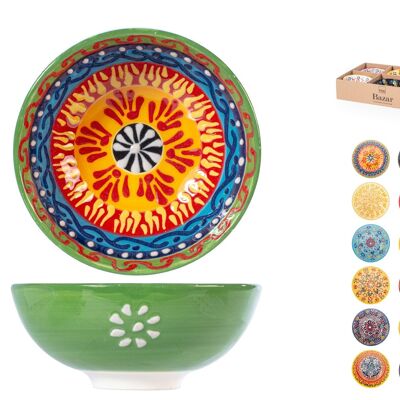 Bowl Bazar in decorated stoneware 12 cm