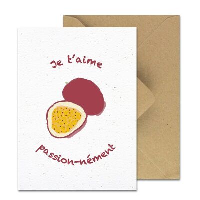 Plantable Card - I love you Passionately