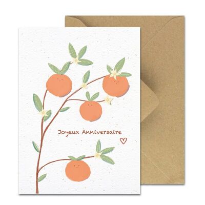 Carte à Planter - Fleur d'oranger