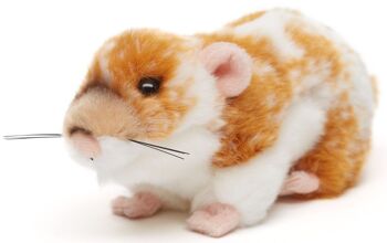 Hamster doré (marron doré) - 18 cm (longueur) - Mots clés : hamster, animal de compagnie, peluche, peluche, peluche, peluche 1