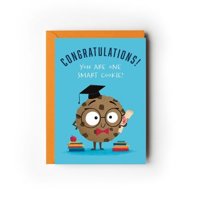 Pack of 6 Smart Cookie Congratulations Cards