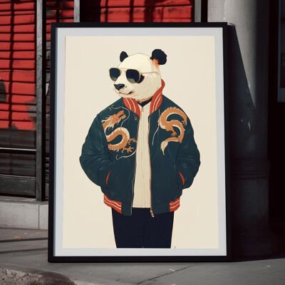 Cooles Panda-Poster
