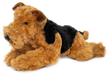 Airedale Terrier, couché - 43 cm (longueur) - Mots clés : chien, animal de compagnie, peluche, peluche, peluche, peluche 2