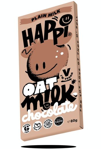 Barres de chocolat nature M!lk Happi Vegan Oat M!lk 12 x 80g 2