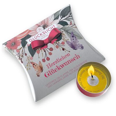 Glückslicht / Herzlich / Herzlichen Glückwunsch / In der Geschenkbox mit der Schleife 🎀