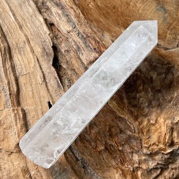 Obélisque de quartz cristal en sachet - 80-100 mm 2