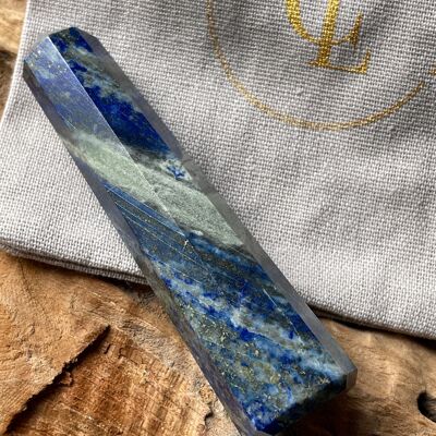 Lapis Lazuli obelisk in bag - 90-100mm