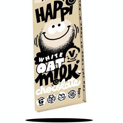 White Happi Vegan Oat M!lk Barritas de Chocolate 15 x 40g