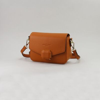 583072 tangerine - Leather bag