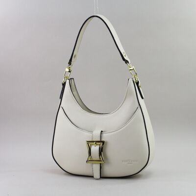 583065 Ecru - Leather bag