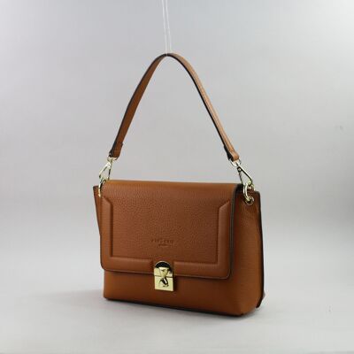 583062 Camel - Leather bag