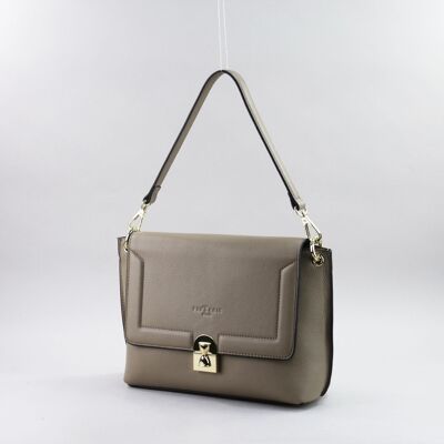 583062 Taupe - Leather bag