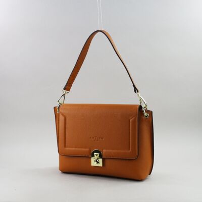 583062 tangerine - Leather bag