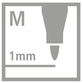 Feutre dessin - Boîte métal ronde x 45 STABILO Pen 68 ARTY 8