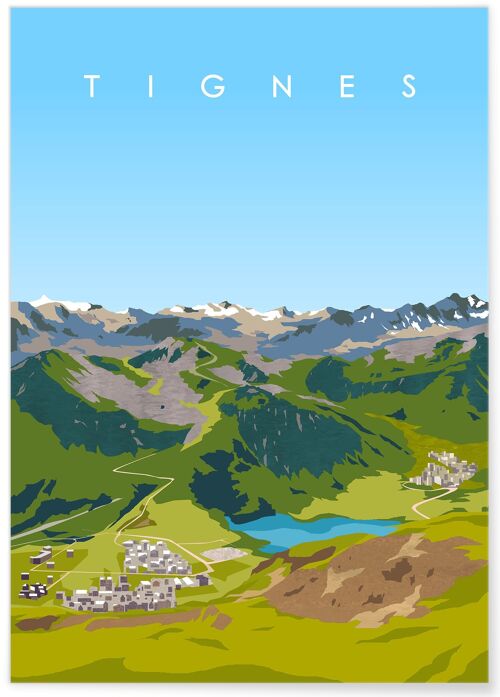 Affiche ville Tignes