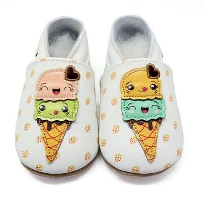 Baby slippers - Ice cream 0-6 months