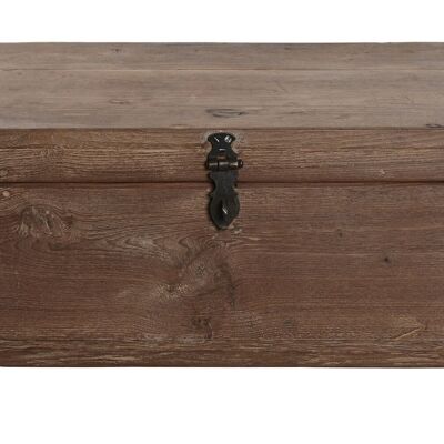 Wooden Chest 46X31X31 Single Piece Assorted Black MB213895 NO11