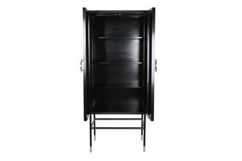 ARMOIRE EN RÉSINE D'OS 75X40X181 NOIR TARACE MB202087 5