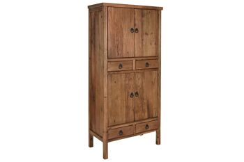 ARMOIRE EN BOIS 80X40X176 NATUREL MB210783 1