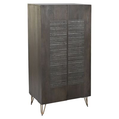 MEUBLE METAL MANGO 70X45X142 MARRON MB202259