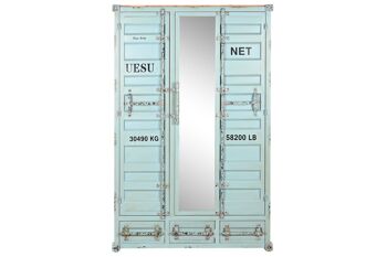 ARMOIRE MÉTALLIQUE 112X46X174 CONTENEUR BLEU CIEL MB209238 3