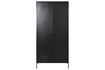 ARMOIRE MÉTALLIQUE 85X50X180 35.85 CASIER NOIR MB210810 1