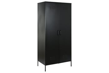 ARMOIRE MÉTALLIQUE 85X50X180 35.85 CASIER NOIR MB210810 5