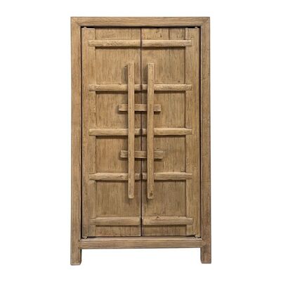 SOLID ELM CABINET 115X45X220 NATURAL MB213718