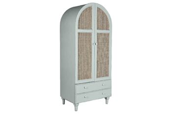 ARMOIRE EN RATAN ORME 85X56X200 VERT MB211854