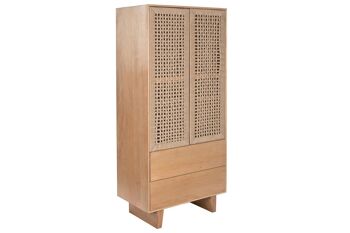 ARMOIRE EN JUTE DE PIN 75X45X170 NATUREL MB208702 1