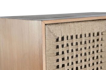 ARMOIRE EN JUTE DE PIN 75X45X170 NATUREL MB208702 2