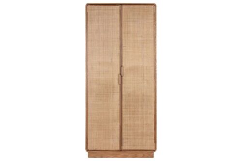 ARMARIO ROBLE RATAN 91X45X203 NATURAL MB211508