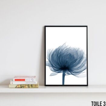 Affiches fleurs bleues - Poster pour décoration d'intérieur 6