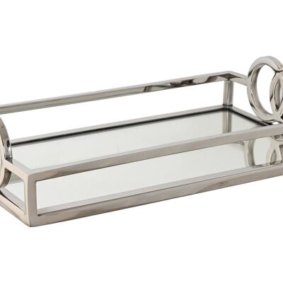 MIRROR STEEL DECORATION TRAY 30X17X7 CHROME PLATED DH212784