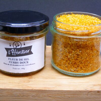 Flor de sal con curry suave