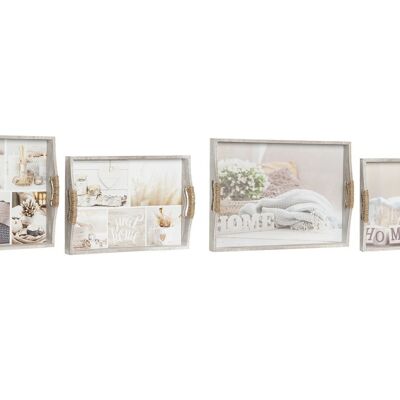 BANDEJA SET 2 MDF 40X30X6 HOME 2 SURT. BD201534