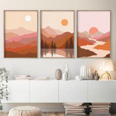 Pósters atardeceres - Póster para decoración de interiores