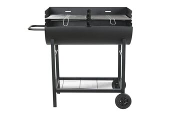 BARBECUE ACIER 91X45X89 NOIR RC200726 6