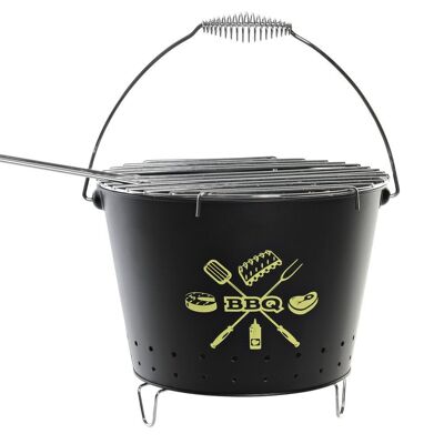 BARBACOA METAL 42X27X21 14 NEGRO RC180171