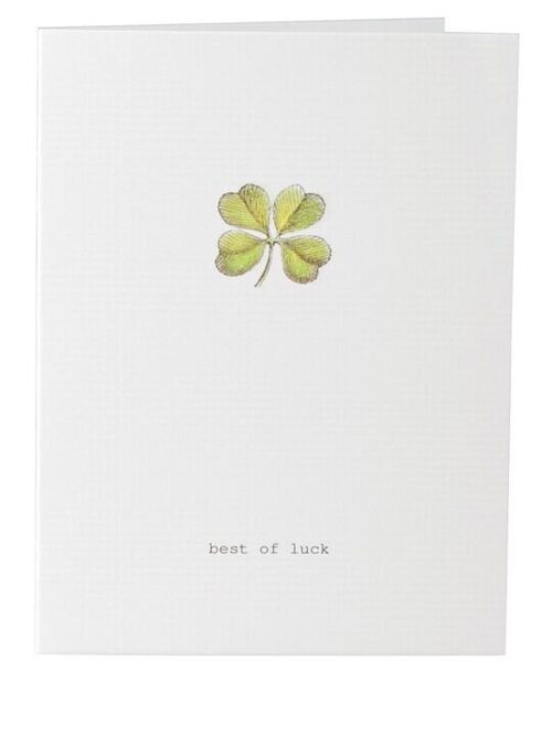 Tokyomilk Good Luck (Clover) - Greeting Card