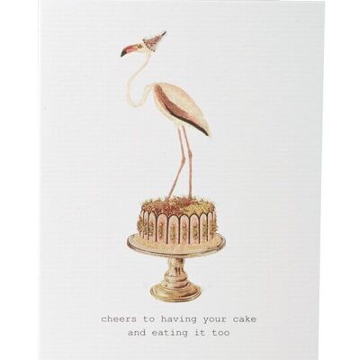 Tokyomilk Cheers To Having Your Cake - Greeting Card